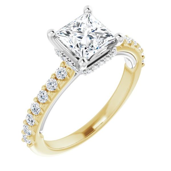 Hidden Halo-Style Engagement Ring