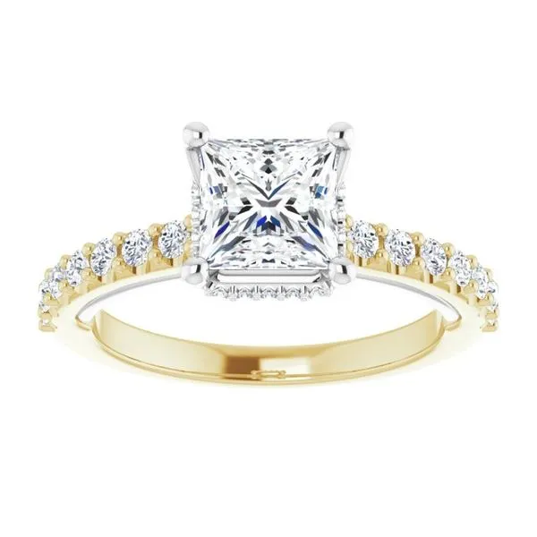 Hidden Halo-Style Engagement Ring Image 3 Clater Jewelers Louisville, KY