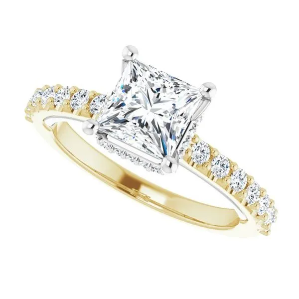 Hidden Halo-Style Engagement Ring Image 5 House of Silva Wooster, OH