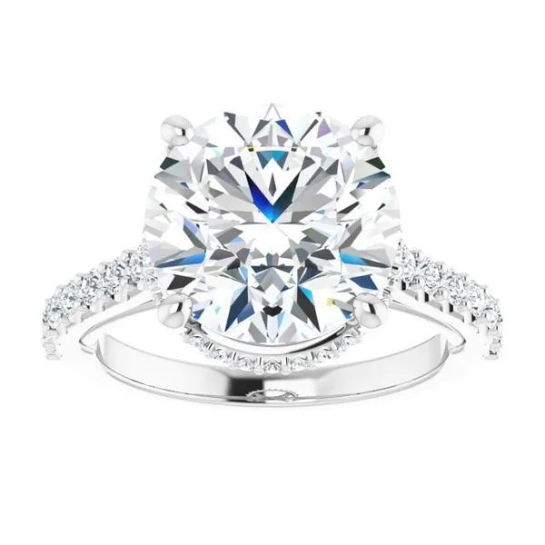 Hidden Halo-Style Engagement Ring Image 3 Golden Sails Jewelers, Inc. Saint Petersburg, FL