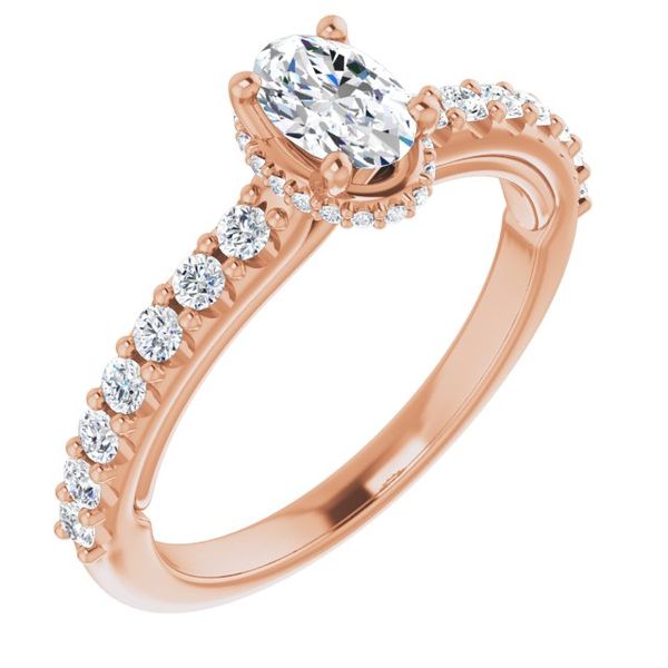Hidden Halo-Style Engagement Ring