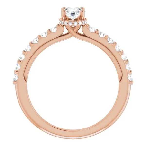 Hidden Halo-Style Engagement Ring Image 2 Raleigh Diamond Fine Jewelry Raleigh, NC