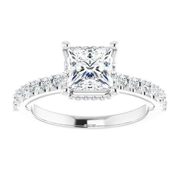 Hidden Halo-Style Engagement Ring Image 3 Shipley's Fine Jewelry Hampstead, MD