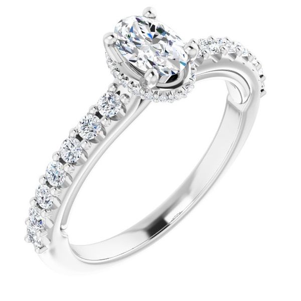 Hidden Halo-Style Engagement Ring