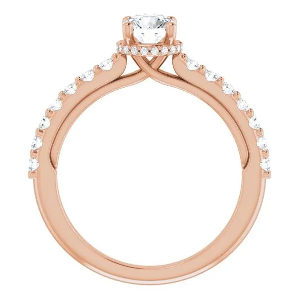 Hidden Halo-Style Engagement Ring Image 2 Berilian Jewelers Folsom, CA