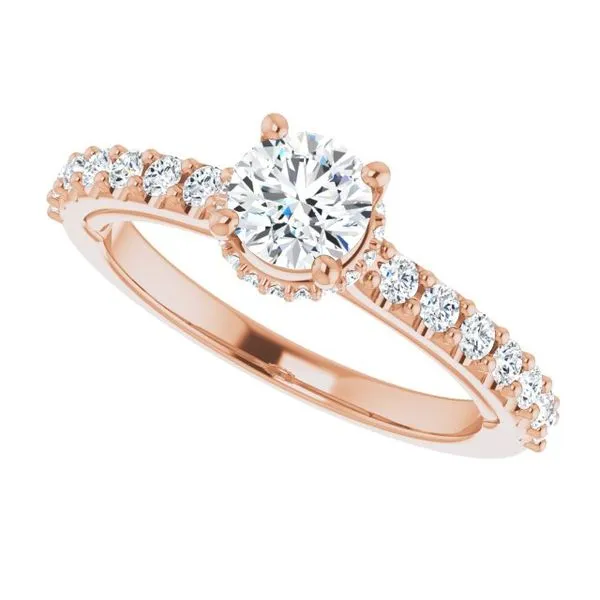 Hidden Halo-Style Engagement Ring Image 5 Berilian Jewelers Folsom, CA