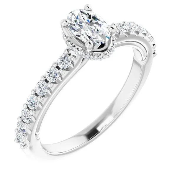 Hidden Halo-Style Engagement Ring Paul James Jewelers Angels Camp, CA