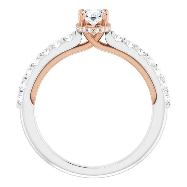 Hidden Halo-Style Engagement Ring Image 2 Arezzo Jewelers Elmwood Park, IL