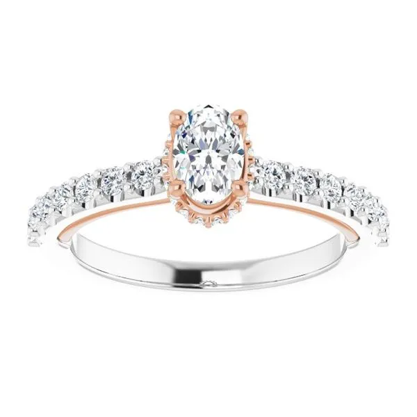 Hidden Halo-Style Engagement Ring Image 3 Clater Jewelers Louisville, KY