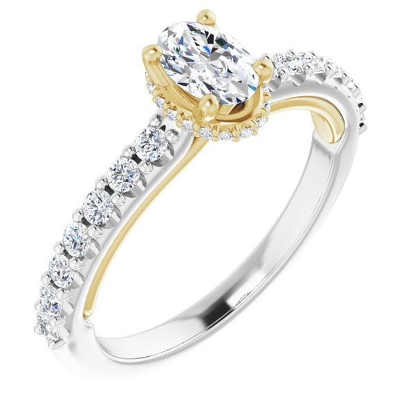 Hidden Halo-Style Engagement Ring