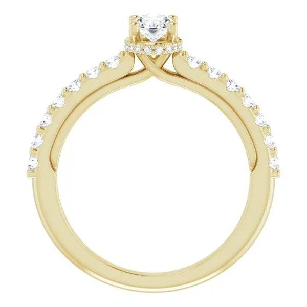 Hidden Halo-Style Engagement Ring Image 2 Clater Jewelers Louisville, KY