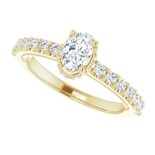 Hidden Halo-Style Engagement Ring Image 5 Clater Jewelers Louisville, KY