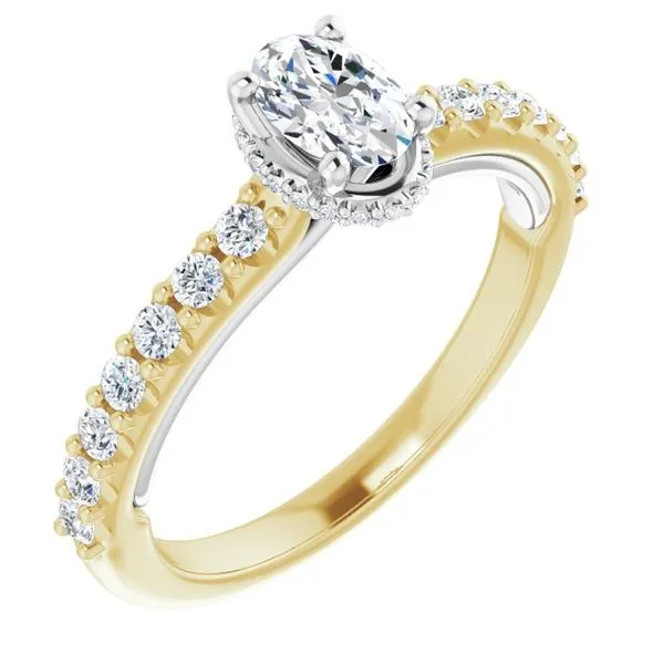 Hidden Halo-Style Engagement Ring Berilian Jewelers Folsom, CA