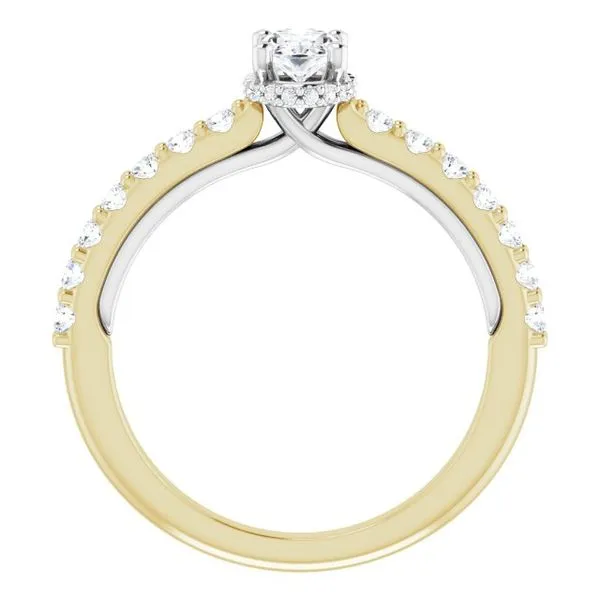 Hidden Halo-Style Engagement Ring Image 2 Berilian Jewelers Folsom, CA