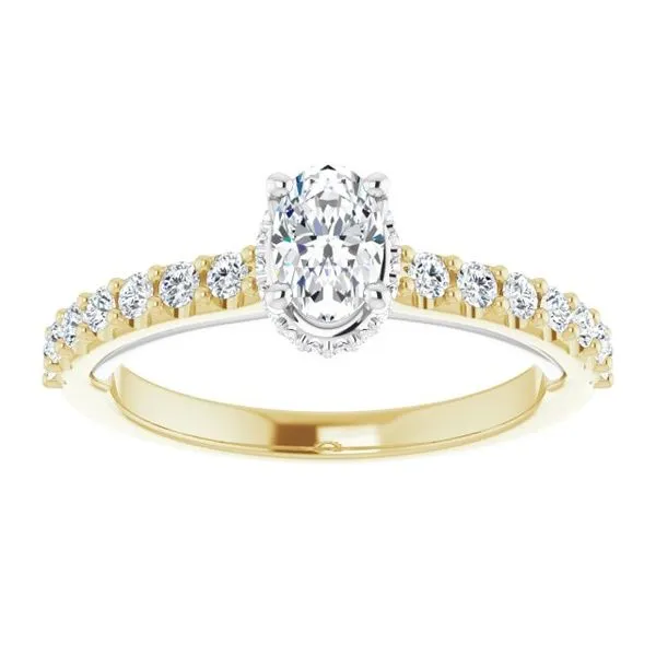 Hidden Halo-Style Engagement Ring Image 3 Berilian Jewelers Folsom, CA
