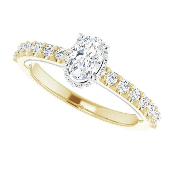 Hidden Halo-Style Engagement Ring Image 5 Berilian Jewelers Folsom, CA
