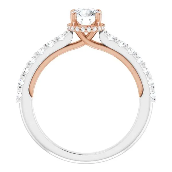 Hidden Halo-Style Engagement Ring Image 2 Arezzo Jewelers Elmwood Park, IL