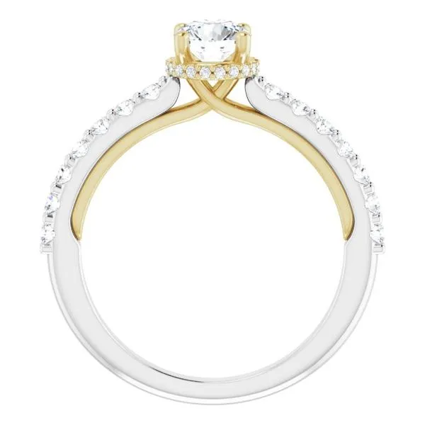 Hidden Halo-Style Engagement Ring Image 2 Arezzo Jewelers Elmwood Park, IL