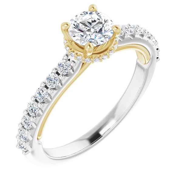 Hidden Halo-Style Engagement Ring