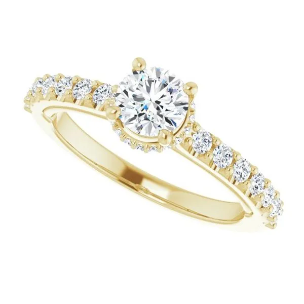 Hidden Halo-Style Engagement Ring Image 5 Banks Jewelers Burnsville, NC