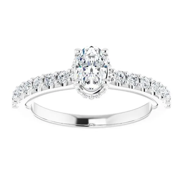 Hidden Halo-Style Engagement Ring Image 3 Austin's Fine Diamonds & Jewelry Lyndhurst, NJ