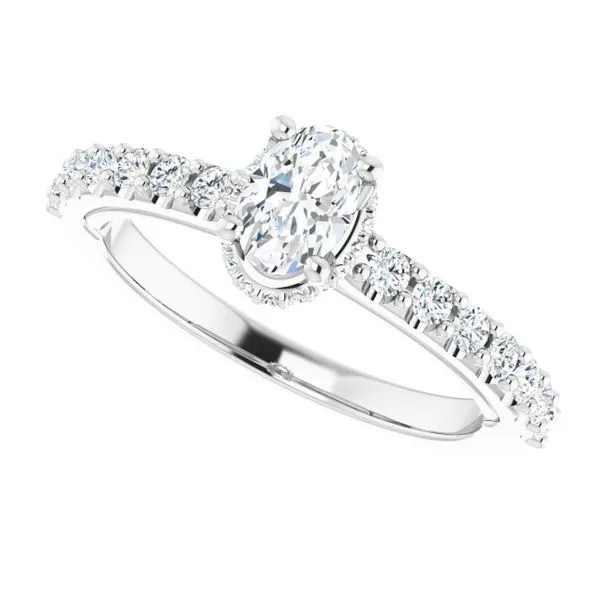 Hidden Halo-Style Engagement Ring Image 5 Austin's Fine Diamonds & Jewelry Lyndhurst, NJ