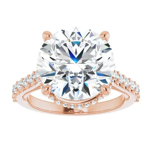 Hidden Halo-Style Engagement Ring Image 3 House of Silva Wooster, OH