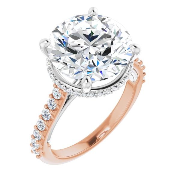 Hidden Halo-Style Engagement Ring