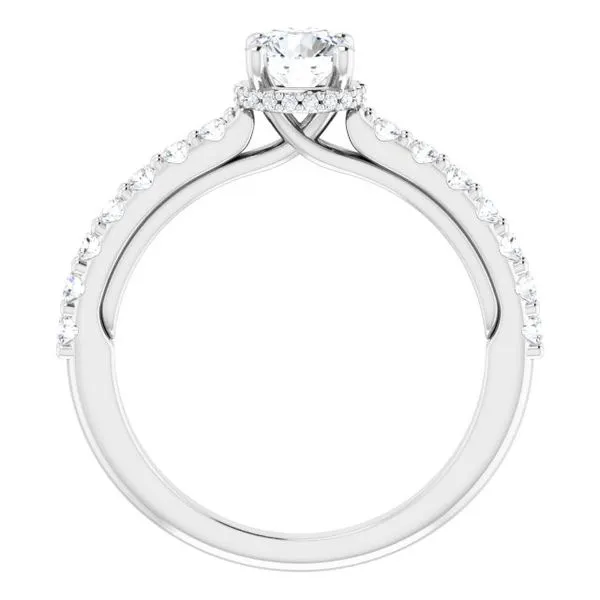 Hidden Halo-Style Engagement Ring Image 2 Clater Jewelers Louisville, KY