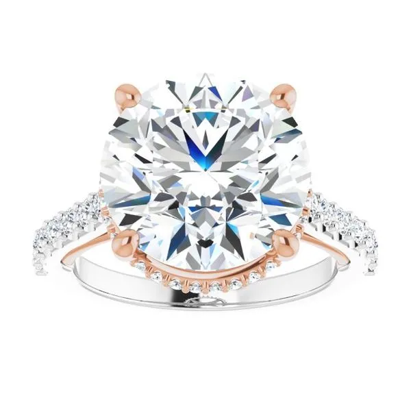 Hidden Halo-Style Engagement Ring Image 3 Clater Jewelers Louisville, KY