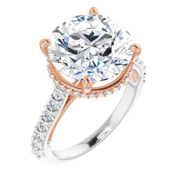 Hidden Halo-Style Engagement Ring