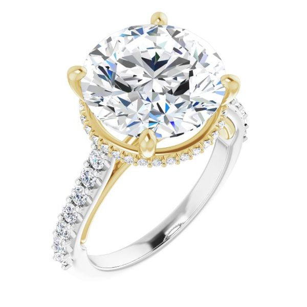 Hidden Halo-Style Engagement Ring
