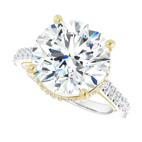 Hidden Halo-Style Engagement Ring Image 5 Witt's Jewelry Wayne, NE