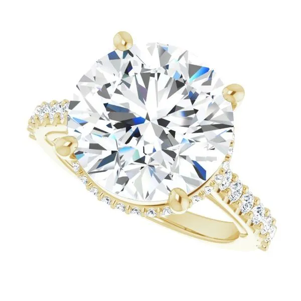 Hidden Halo-Style Engagement Ring Image 5 House of Silva Wooster, OH