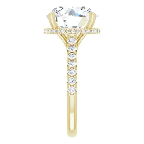 Hidden Halo-Style Engagement Ring Image 4 Clater Jewelers Louisville, KY