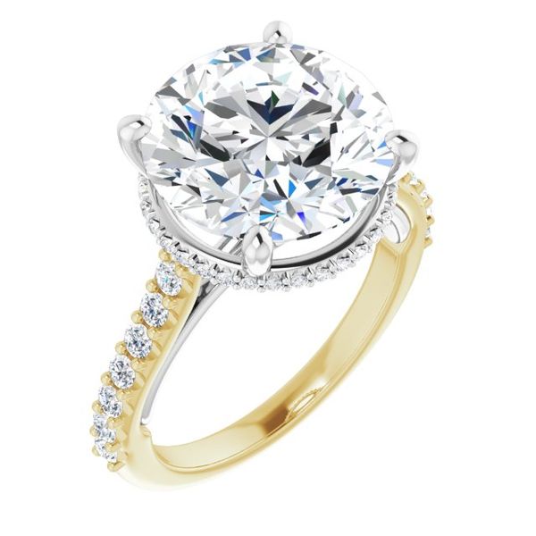 Hidden Halo-Style Engagement Ring