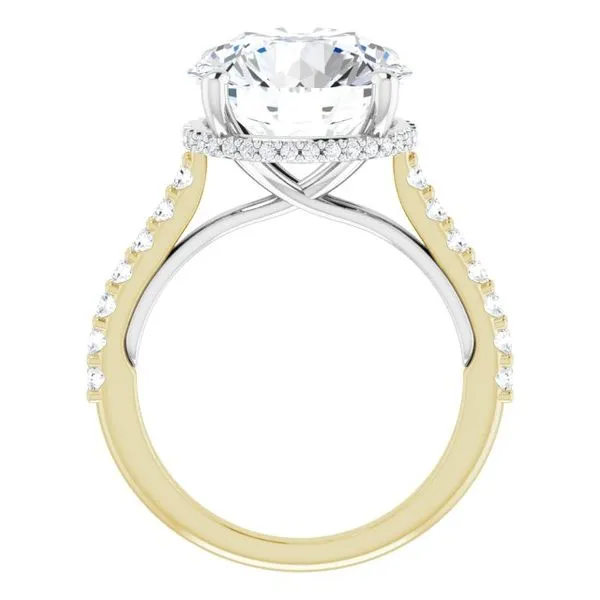 Hidden Halo-Style Engagement Ring Image 2 House of Silva Wooster, OH
