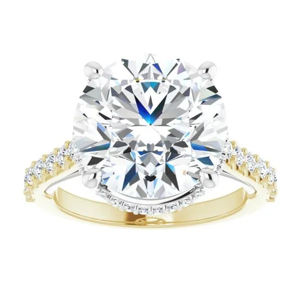 Hidden Halo-Style Engagement Ring Image 3 House of Silva Wooster, OH