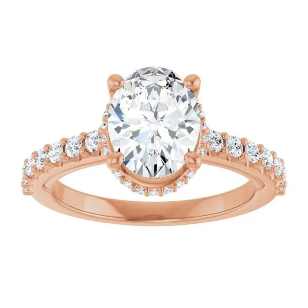 Hidden Halo-Style Engagement Ring Image 3 Austin's Fine Diamonds & Jewelry Lyndhurst, NJ