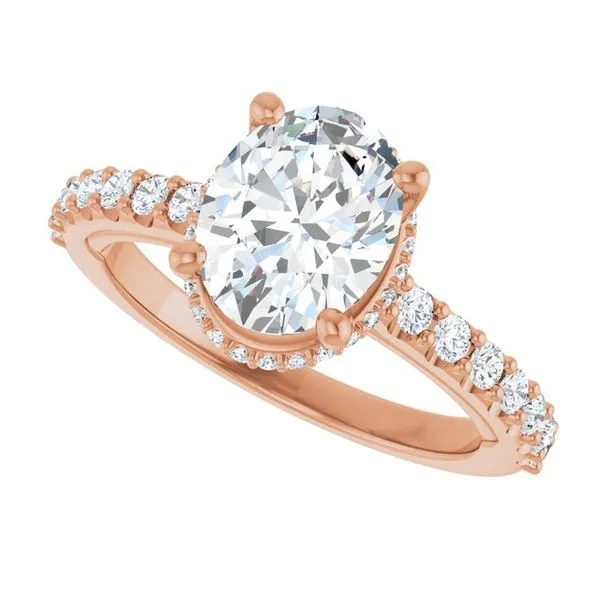 Hidden Halo-Style Engagement Ring Image 5 Austin's Fine Diamonds & Jewelry Lyndhurst, NJ