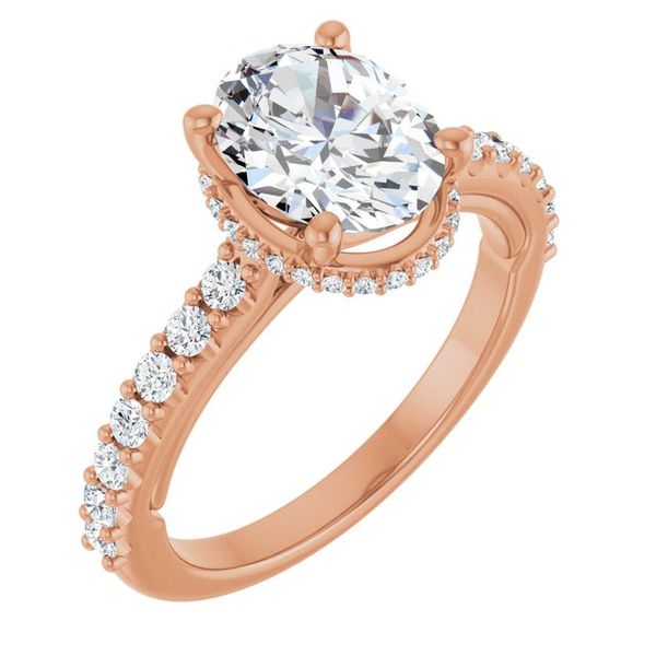 Hidden Halo-Style Engagement Ring
