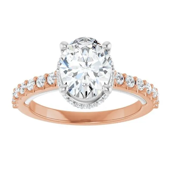 Hidden Halo-Style Engagement Ring Image 3 Clater Jewelers Louisville, KY