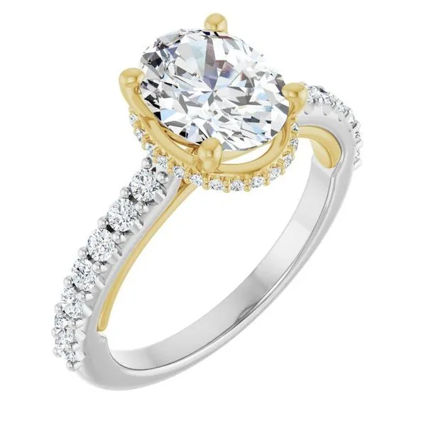 Hidden Halo-Style Engagement Ring