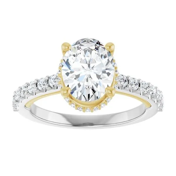 Hidden Halo-Style Engagement Ring Image 3 Clater Jewelers Louisville, KY