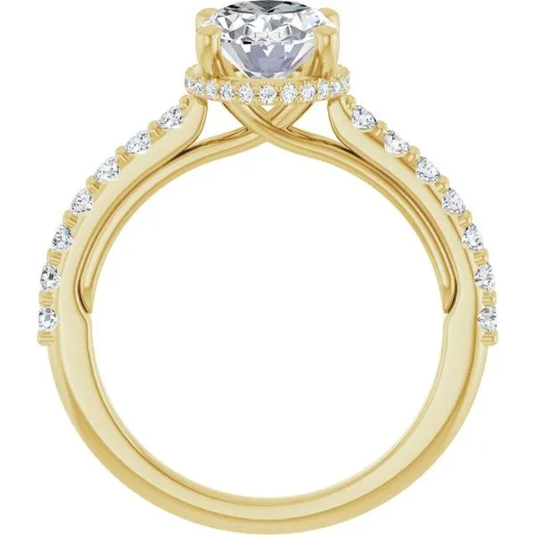 Hidden Halo-Style Engagement Ring Image 2 House of Silva Wooster, OH
