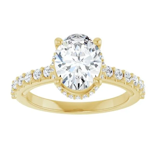 Hidden Halo-Style Engagement Ring Image 3 Rox Atlanta Jewelers Decatur, GA