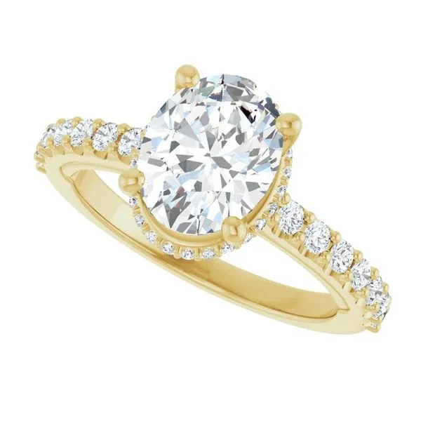 Hidden Halo-Style Engagement Ring Image 5 Rox Atlanta Jewelers Decatur, GA