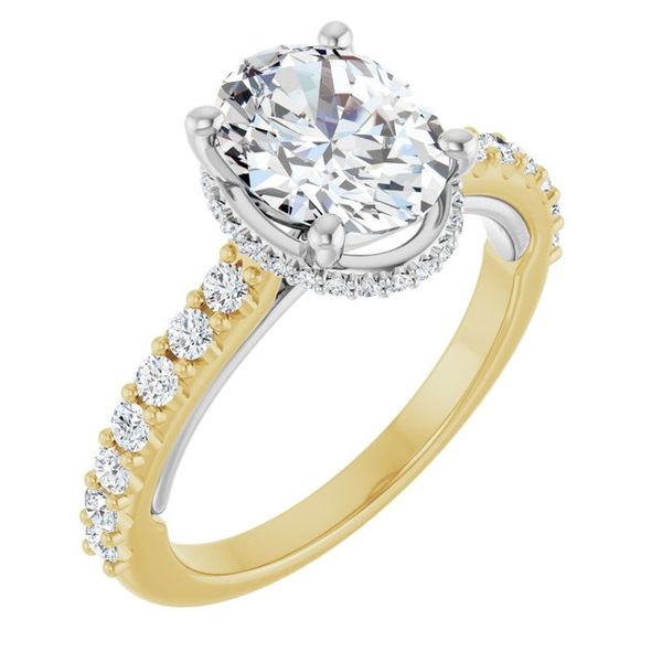 Hidden Halo-Style Engagement Ring