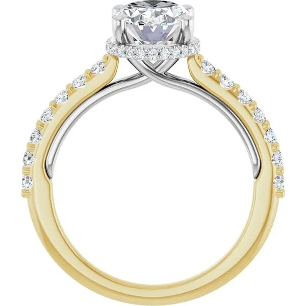Hidden Halo-Style Engagement Ring Image 2 House of Silva Wooster, OH