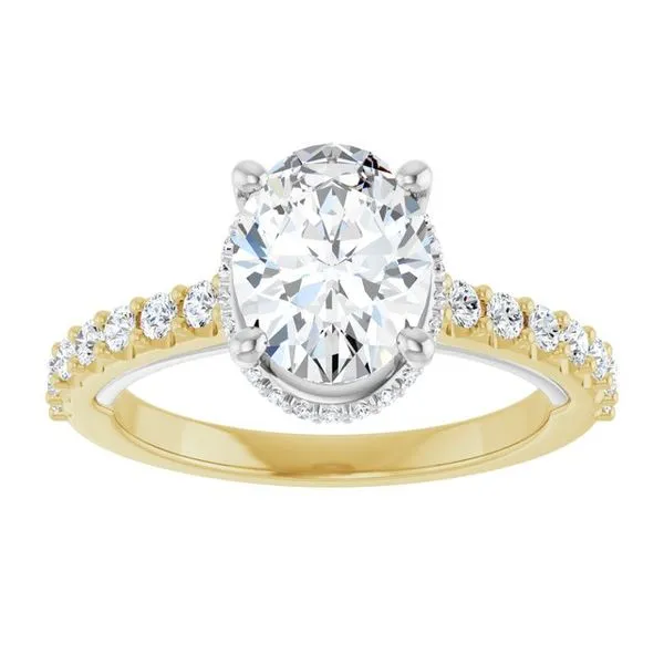 Hidden Halo-Style Engagement Ring Image 3 House of Silva Wooster, OH